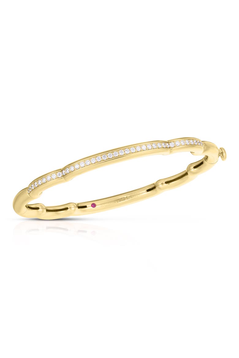 Cialoma Diamond Cloud Bangle Bracelet, Main, color, YELLOW GOLD