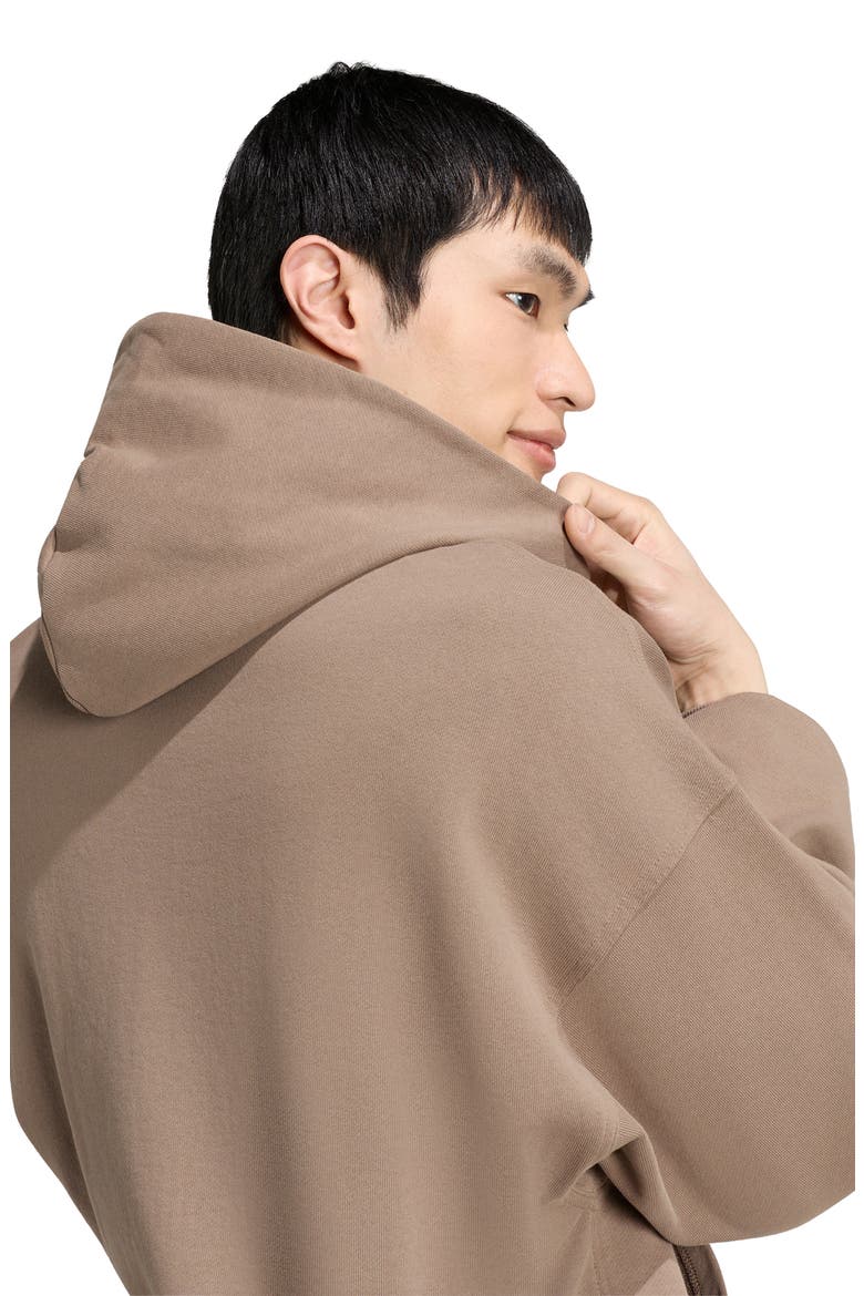 Cotton Full Zip Hoodie, Alternate, color, KHAKI SIX