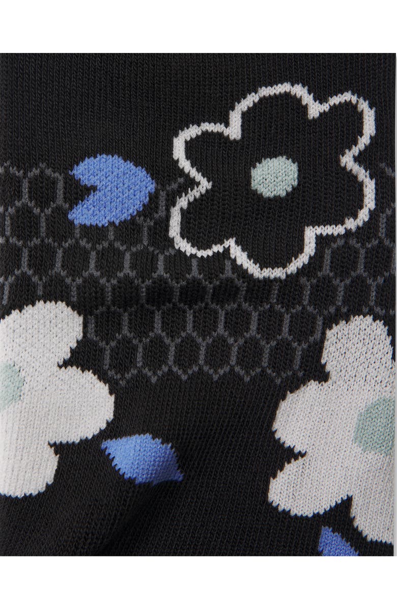 Bombas All Over Flowers Ankle Socks, Alternate, color, 