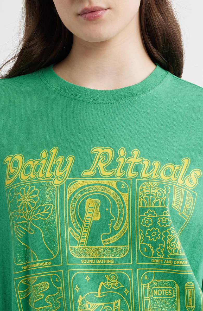 Damson Madder Daily Rituals Organic Cotton Graphic T-Shirt, Alternate, color, Green