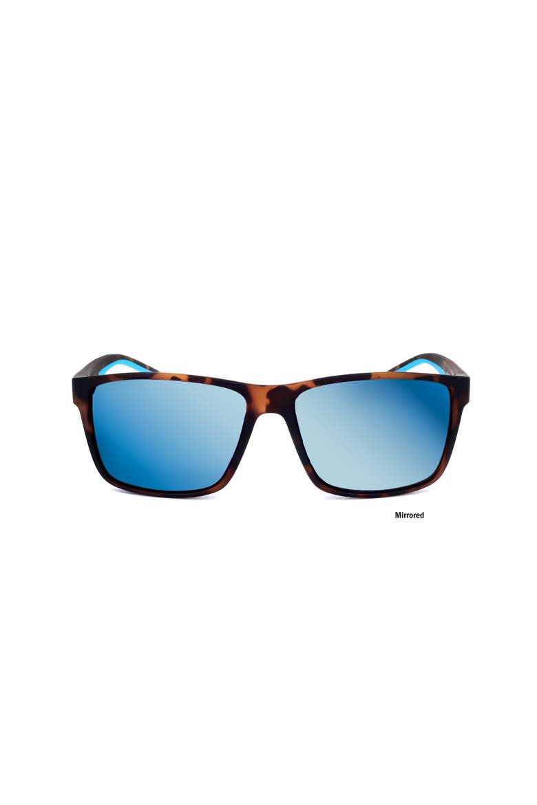 Rectangular Sunglasses, Main, color, Tortoise Mat Light Blu