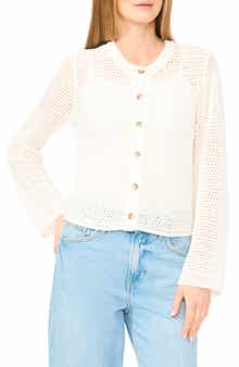 Vince Camuto Open Weave Cardigan