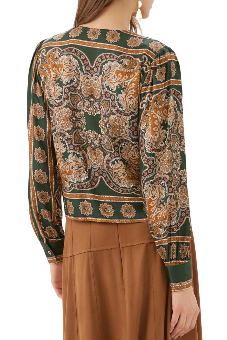 Print Drape Front Top, Alternate, color, PRINT