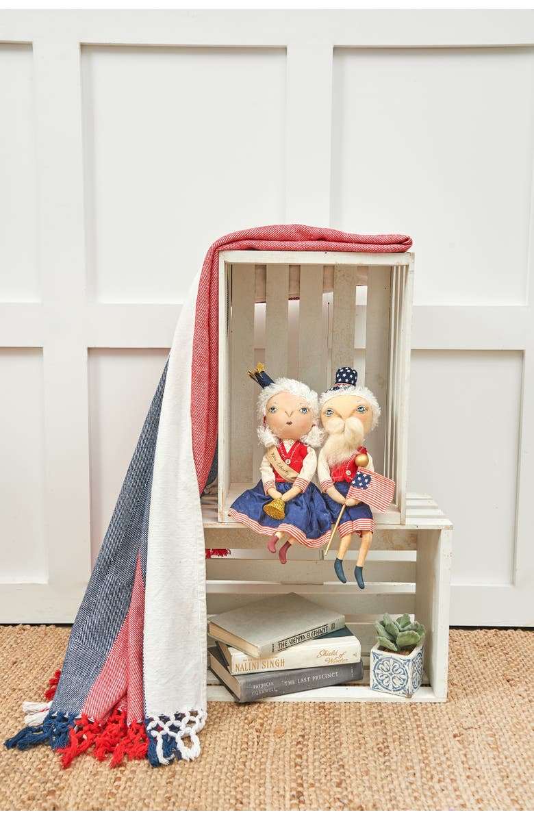 Gallerie II Samuel Liberty Joe Spencer Gathered Traditions Art Doll Figure, Alternate, color, Red