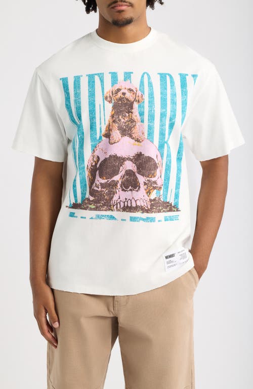 Memory Lane Alpha Oversize Cotton Graphic T-shirt In White