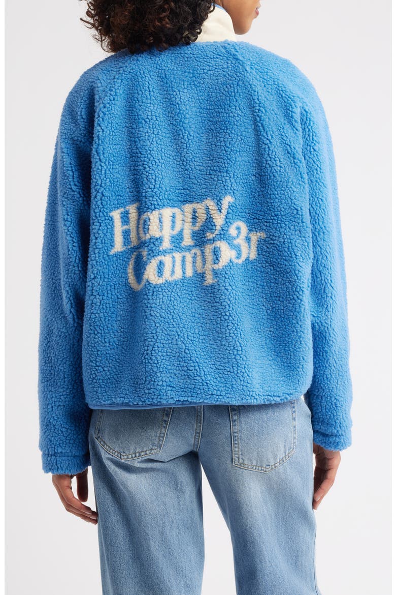 Denim Blue Fleece Quarter Snap Pullover, Alternate, color, DENIM BLUE