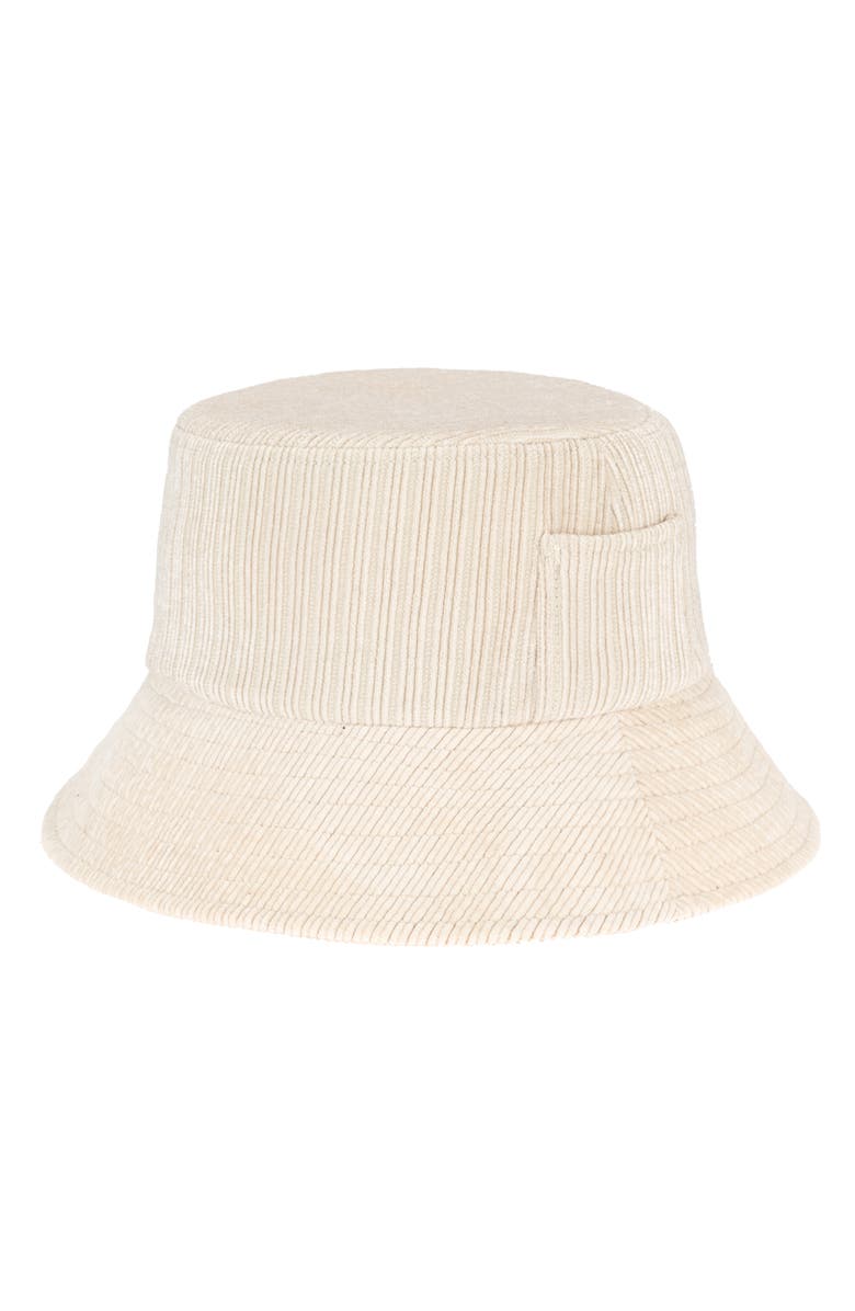 San Diego Hat Side Pocket Corduroy Bucket Hat, Main, color, Cream