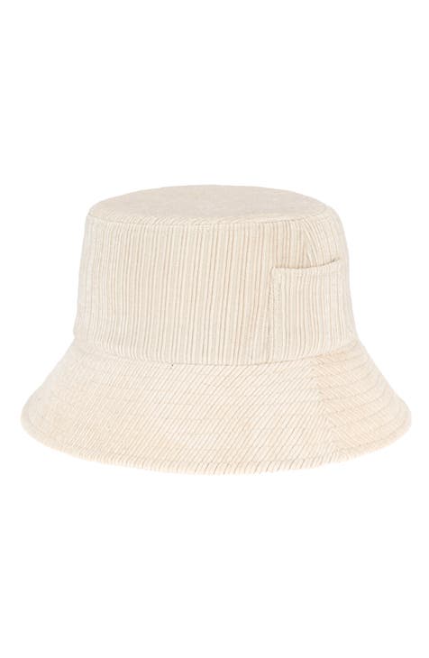 Side Pocket Corduroy Bucket Hat