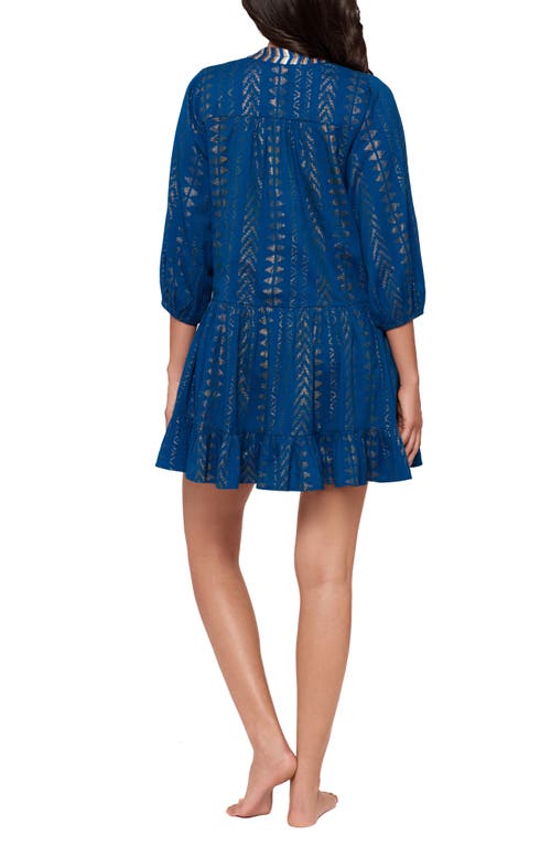 Miraclesuit Jacquard Swim Cover-up Beach Dress In Purple