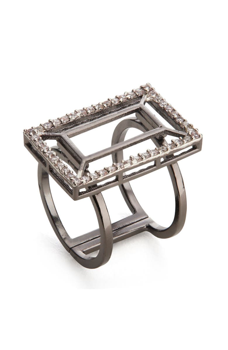 Dhwani Bansal VAZIO RING, Main, color, Gunmetal Grey