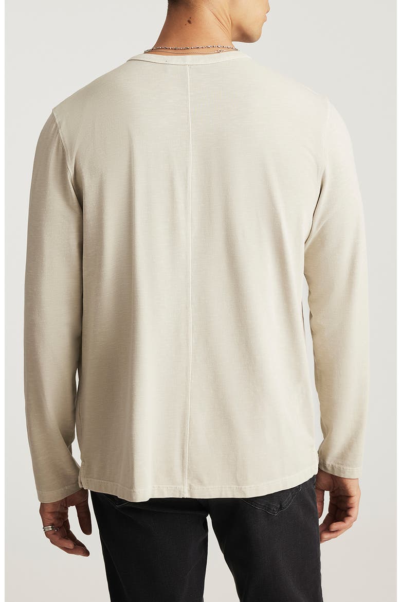 Cotton Blend Henley, Alternate, color, PELICAN