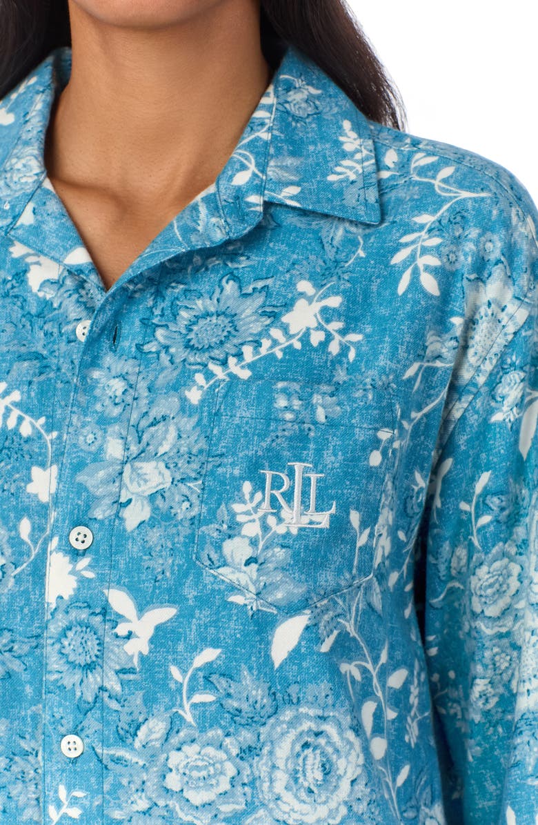 Lauren Ralph Lauren Print Nightgown, Alternate, color, 