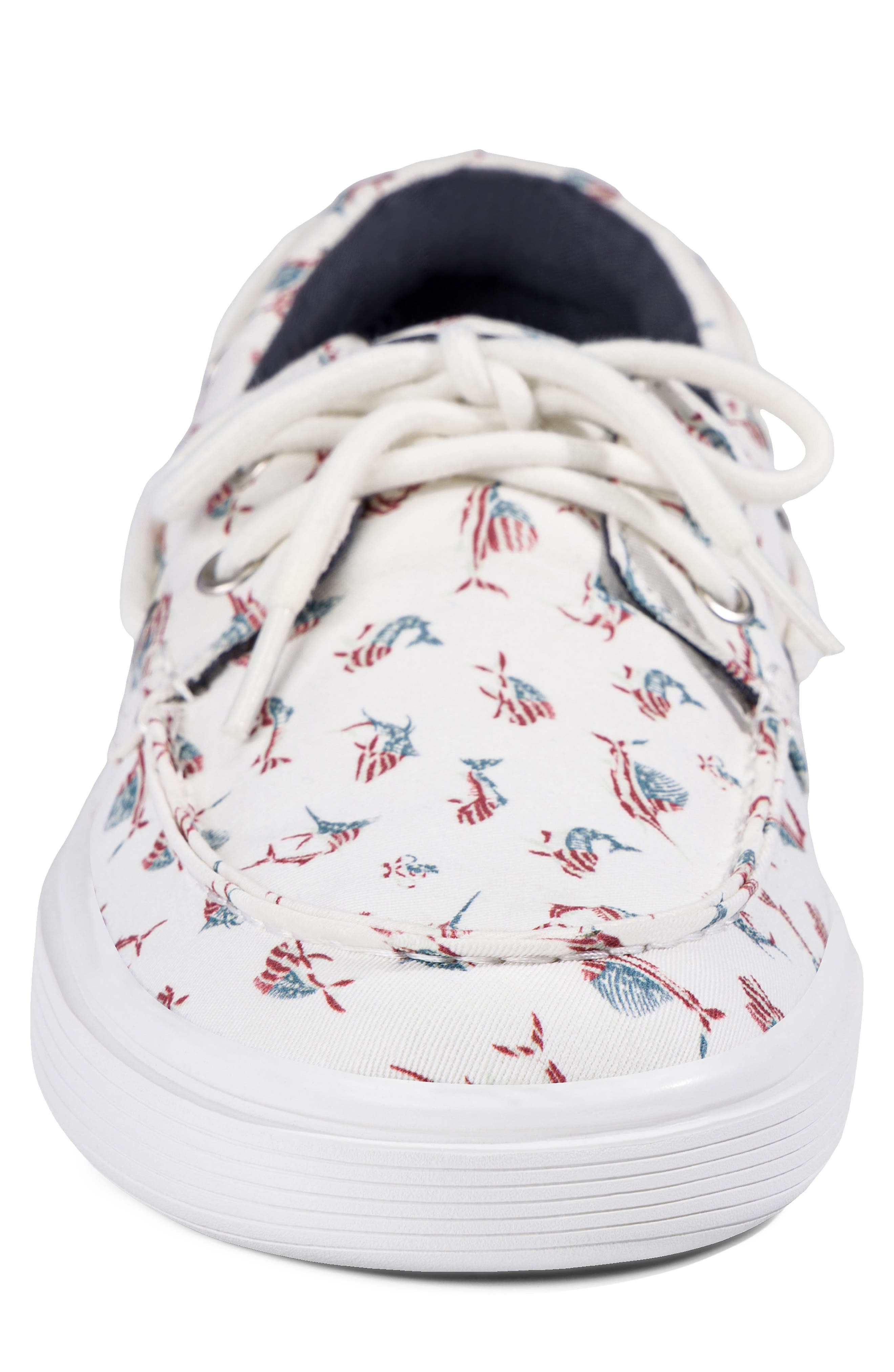 The Harbor Americana Boat Shoe, Alternate, color, WHITE