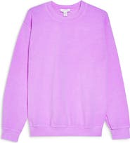 Topshop Washed Neon Sweatshirt