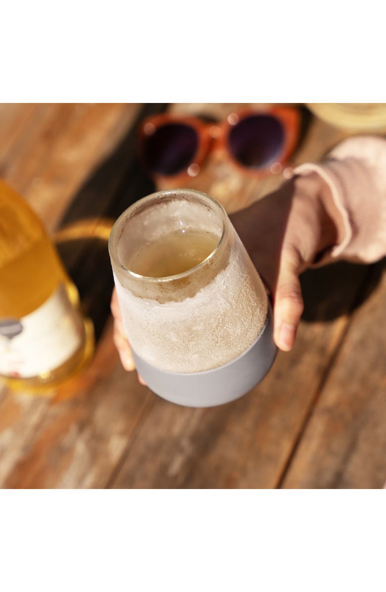 HOST Glass FREEZE Wine Cooling Cup Set of 2, Alternate, color, Gray