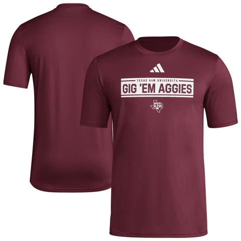 Men's adidas  Maroon Texas A&M Aggies Locker Slogan Pre-Game T-Shirt