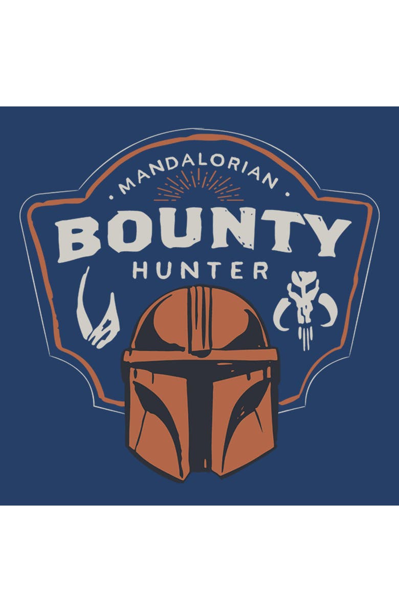 Star Wars: The Mandalorian and Grogu Boy's Star Wars The Mandalorian and Grogu Bounty Hunter Logo  Graphic T-Shirt, Alternate, color, Navy Blue Heather