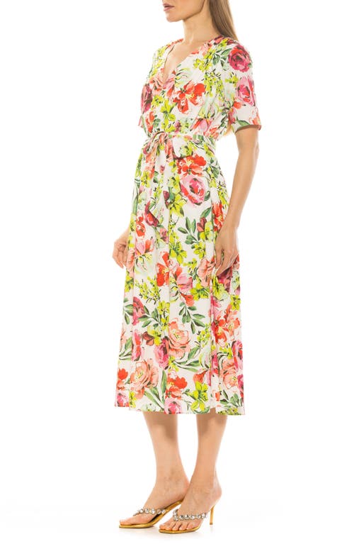 Alexia Admor Larisa Fit & Flare Dress In Large Floral