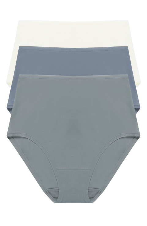 Bliss Bare Cotton High Waist Brief 3-Pack