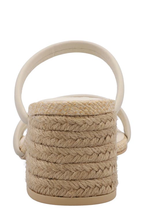 Mia Inara Espadrille Slide Sandal In Bone