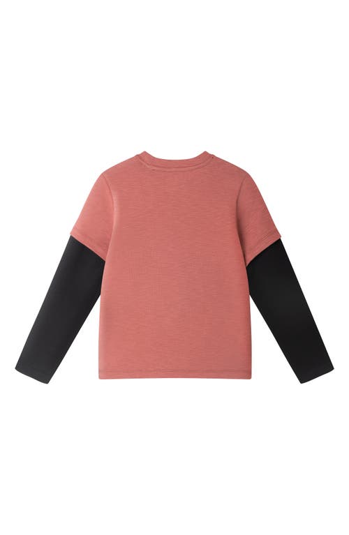 Andy & Evan Kids' Twofer Graphic T-shirt In Pink