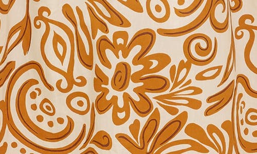 Flying Tomato Printed Cotton Maxi Dress In Brown