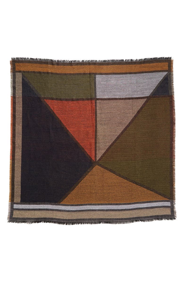 BP. Geo Pattern Woven Square Scarf, Alternate, color, 