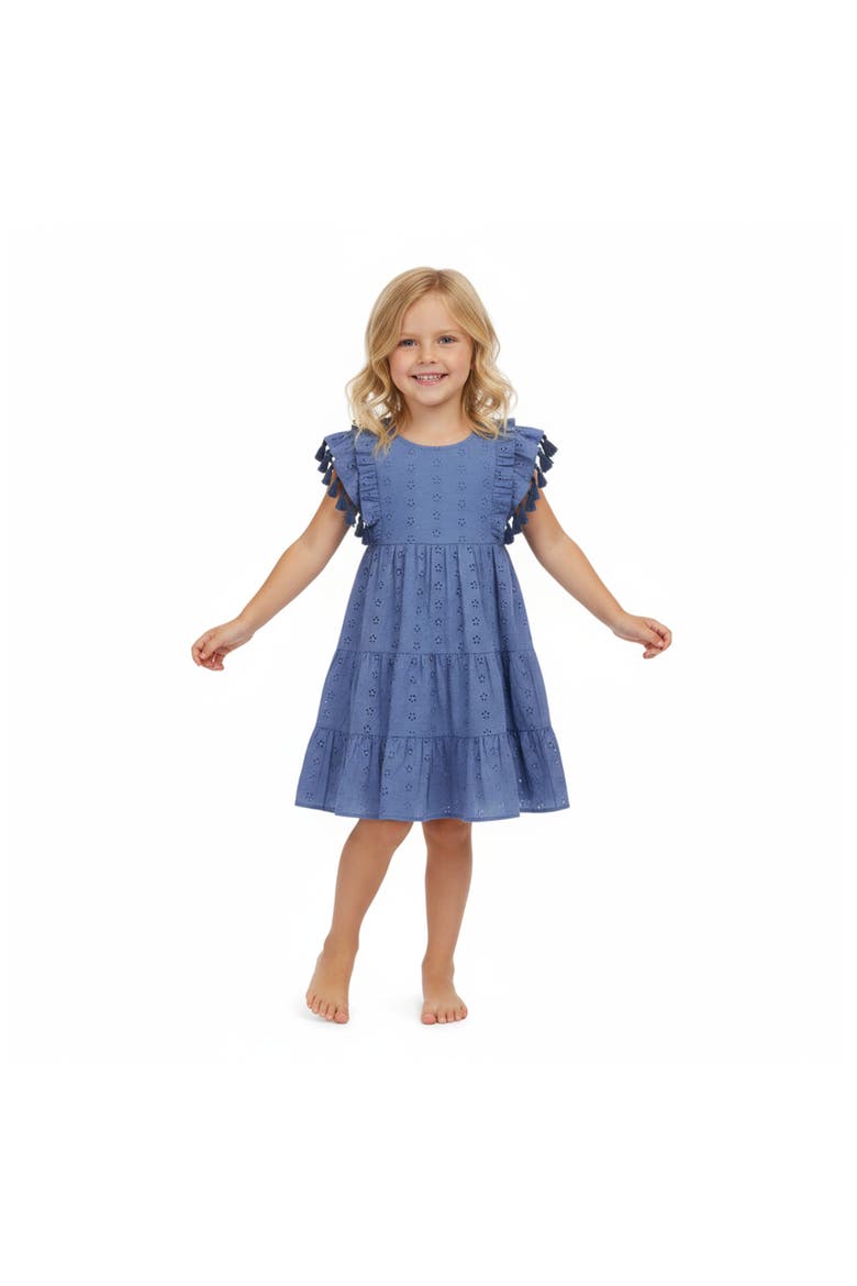 Sophie Girls Tassel Dress, Alternate, color, Blue