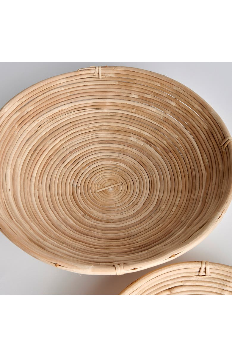 Napa Home & Garden Cane Rattan Low Bowl St/2, Alternate, color, Brown