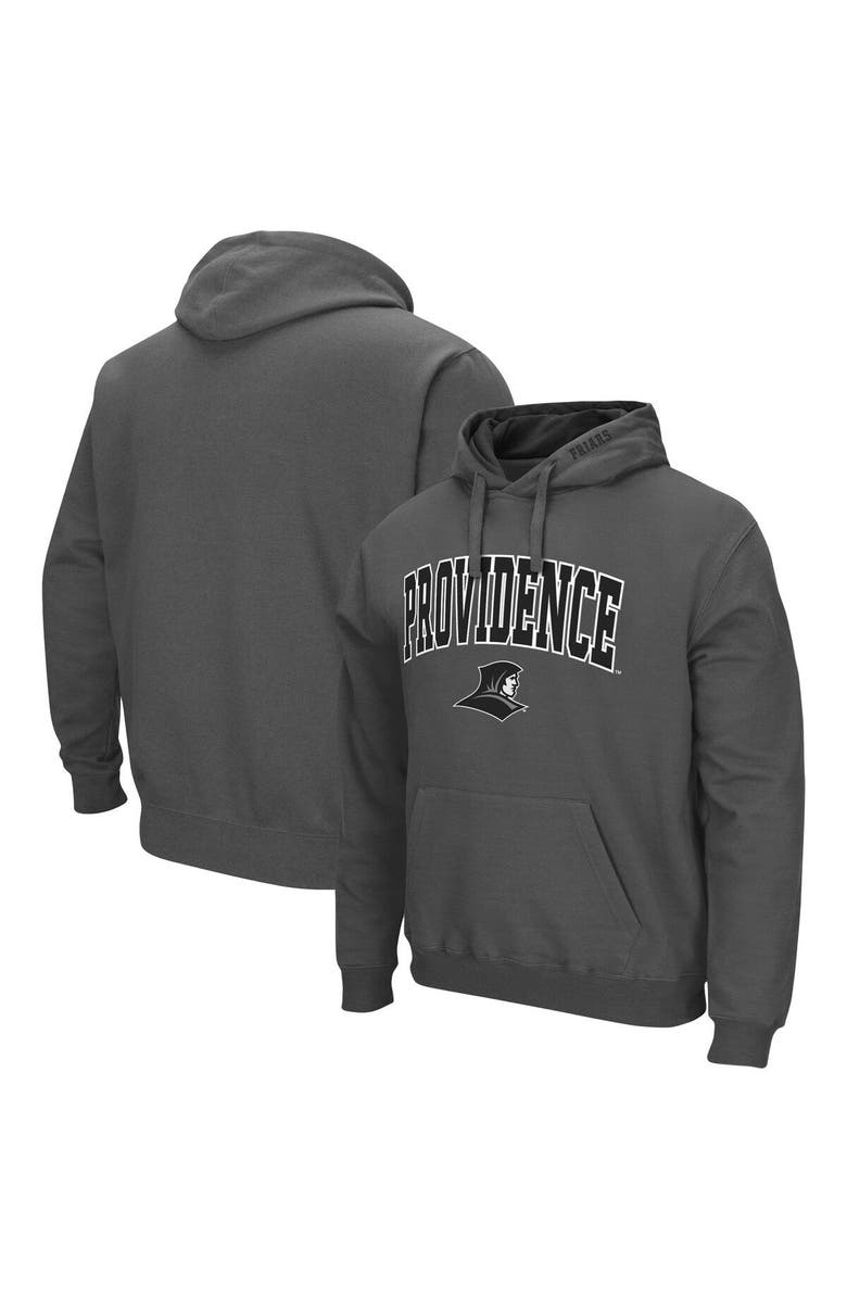 COLOSSEUM Men's Colosseum Charcoal Providence Friars Arch and Logo Pullover Hoodie, Main, color, Charcoal