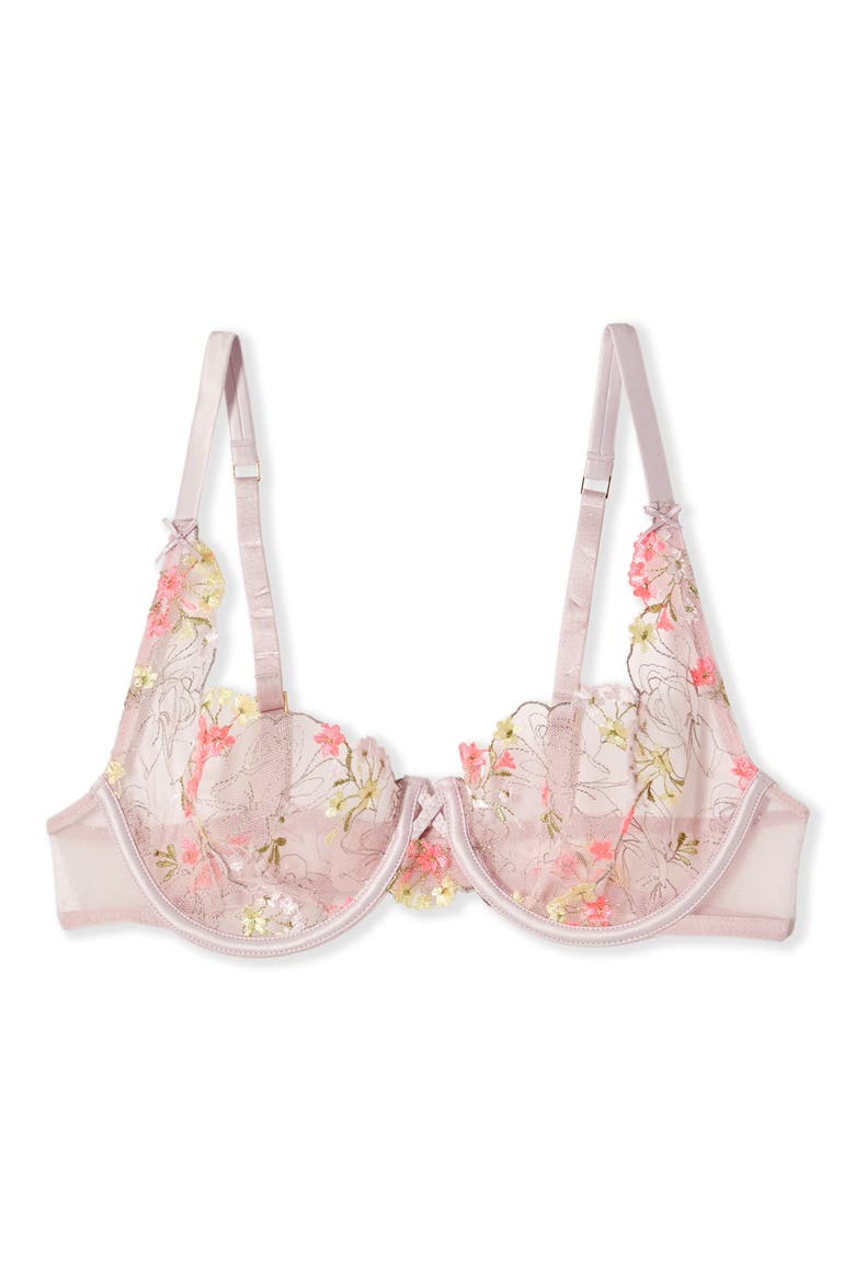 Petunia Classique Underwire Balconette Bra, Alternate, color, PINK MULTI