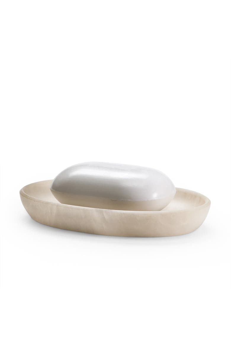 Alisa Cream Soap Dish, Main, color, IVORY