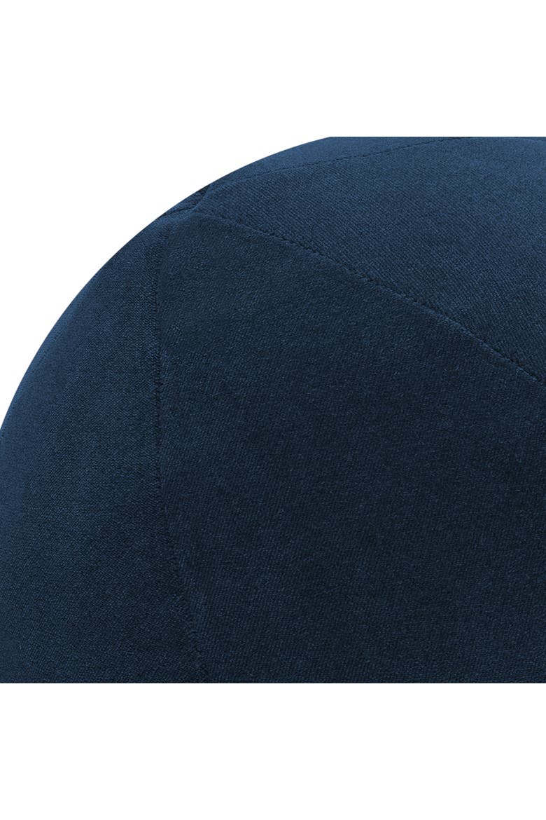 Plush Velvet Indoor & Outdoor Woven Accent Orb Pillow, Alternate, color, Midnight