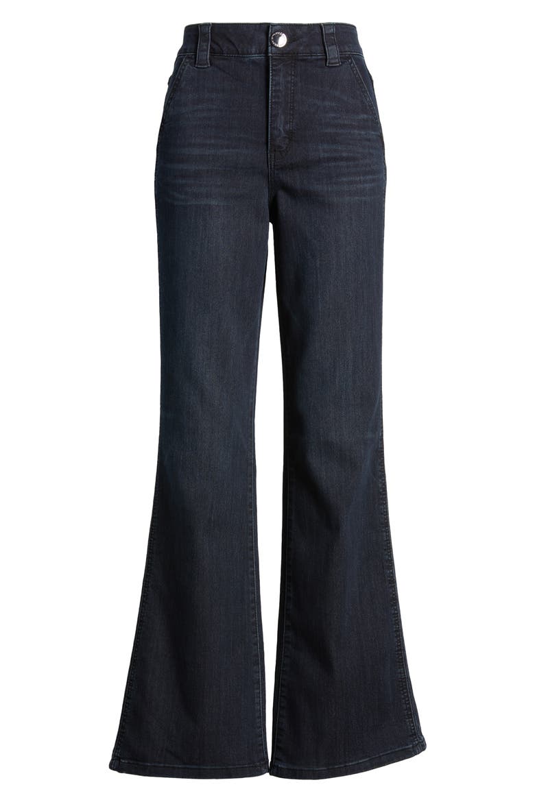 Skyrise Flare Jeans, Alternate, color, DARK INDIGO ARTISANAL