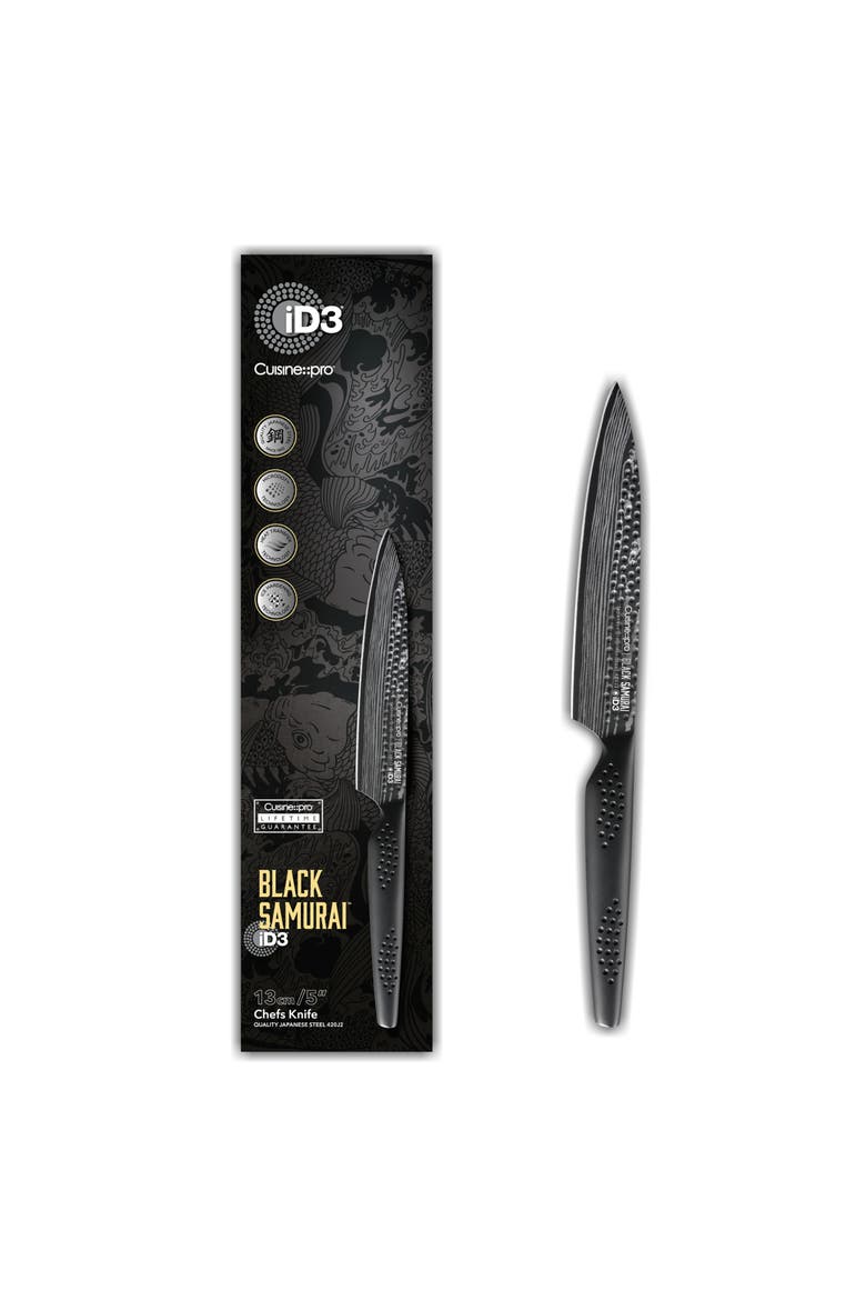 iD3® BLACK SAMURAI 5" Chef's Knife, Alternate, color, Black