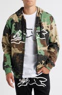 ICECREAM Camouflage Soft Shell Zip Hoodie