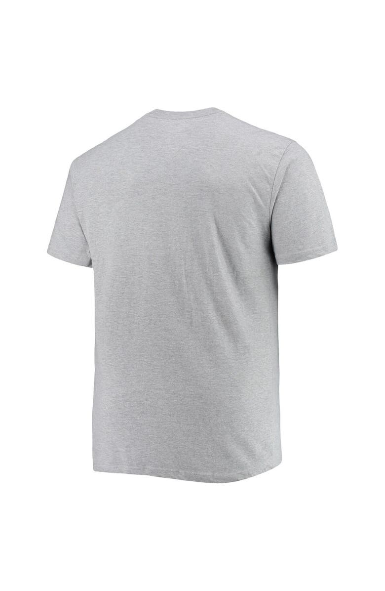 PROFILE Men's Heathered Gray Philadelphia 76ers Big & Tall Heart & Soul T-Shirt, Alternate, color, Heather Gray