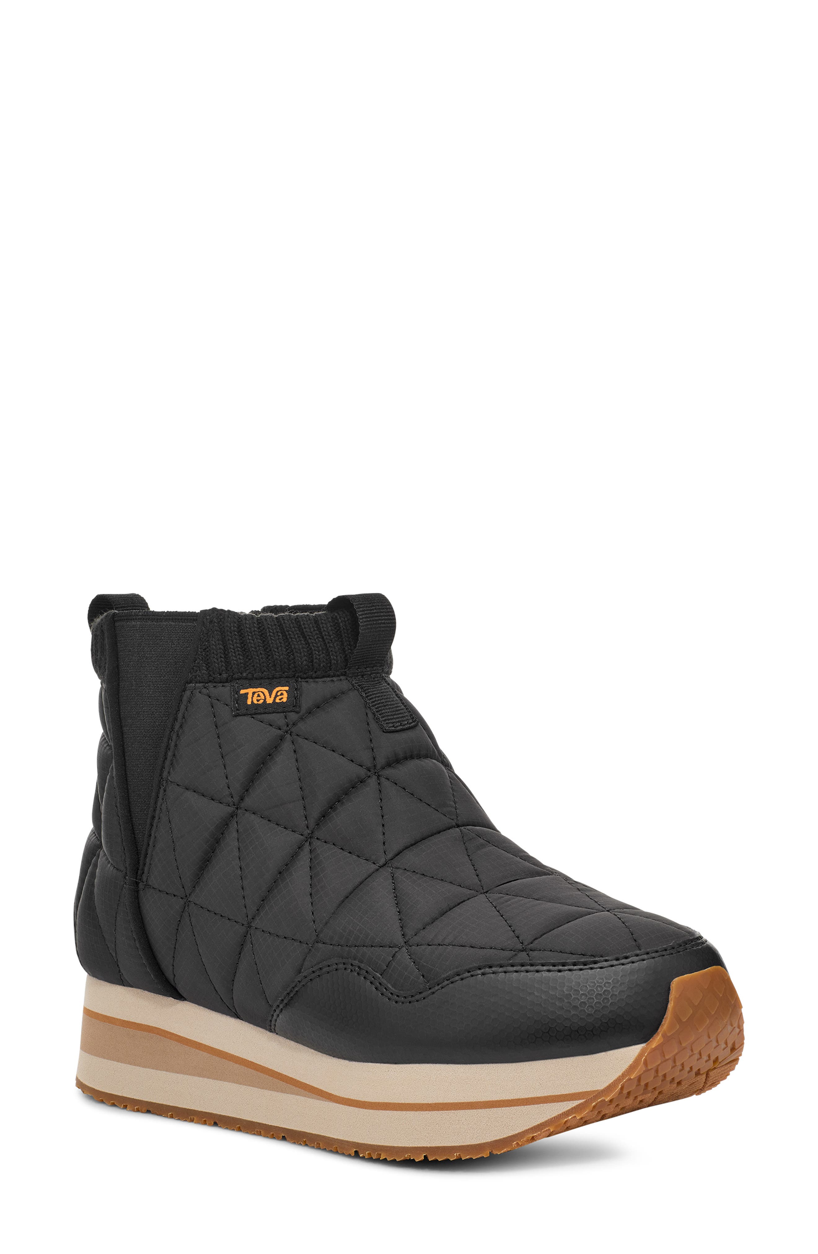 Teva ReEmber Mid Platform Bootie, Main, color, Black