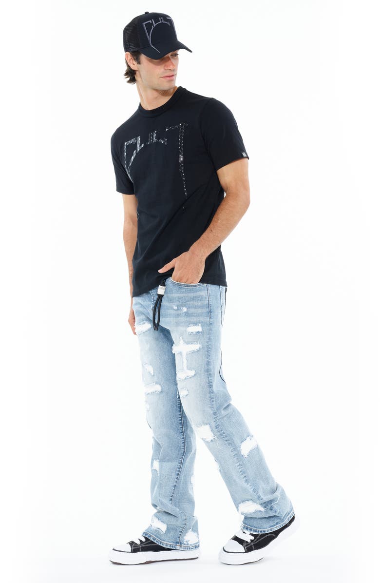 Cult of Individuality Grunge 607 Baggy Jeans, Alternate, color, Back Embroidery