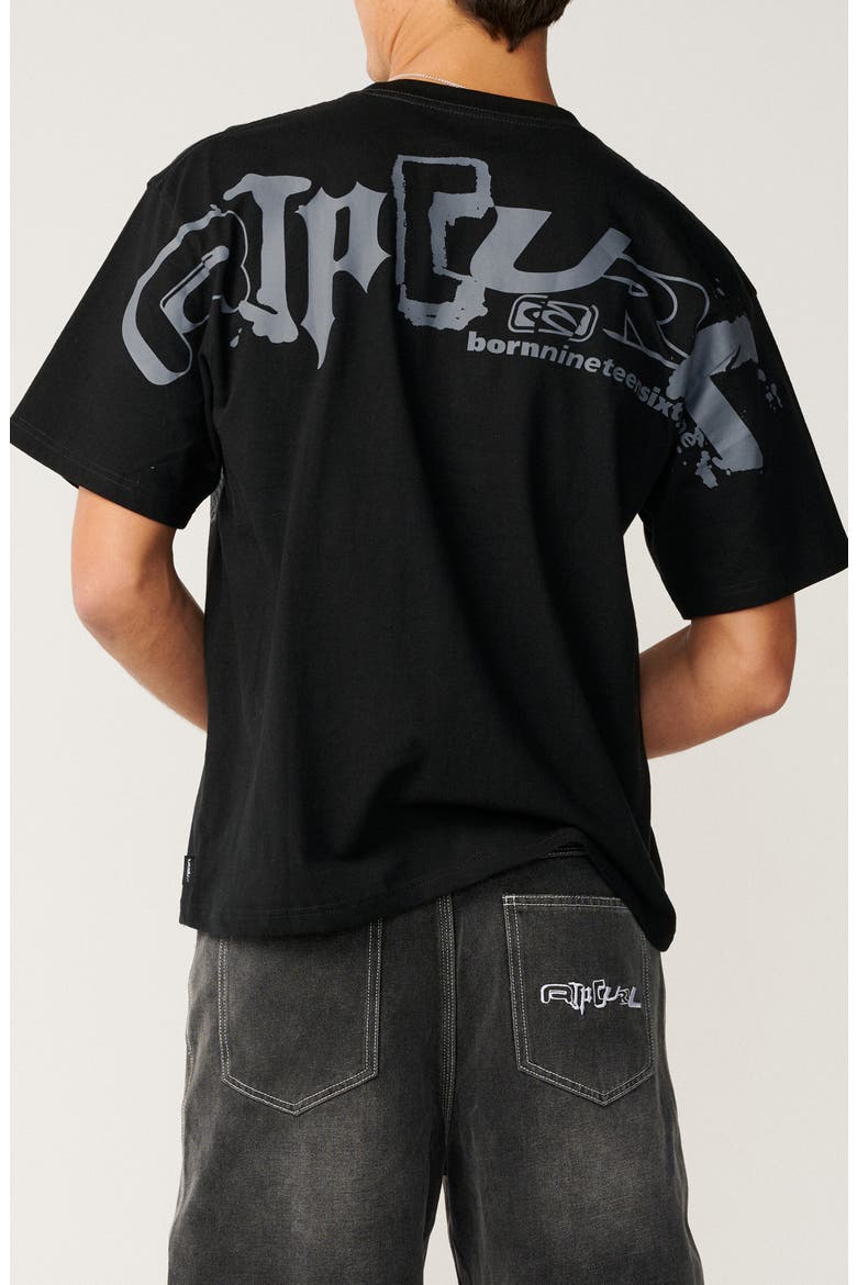 Archive Skull Cotton Graphic T-Shirt, Alternate, color, BLACK