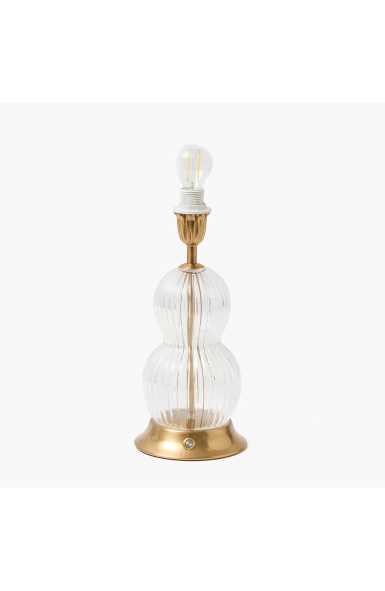 Mrs. Alice Glass Bardot Rechargeable Lamp, Main, color, Clear