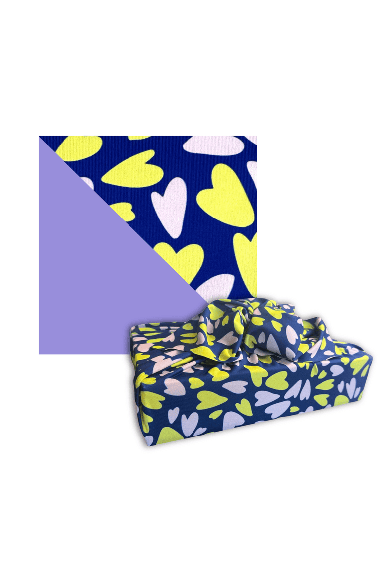 Assorted Set of 9 Reusable Cloth Furoshiki Gift Wrap, Alternate, color, All Occasion