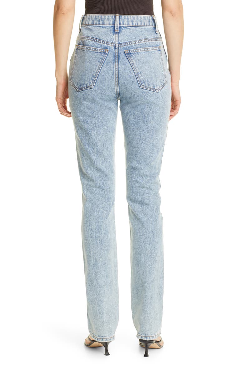 Daria High Waist Nonstretch Slim Straight Jeans, Alternate, color, SANTA FE