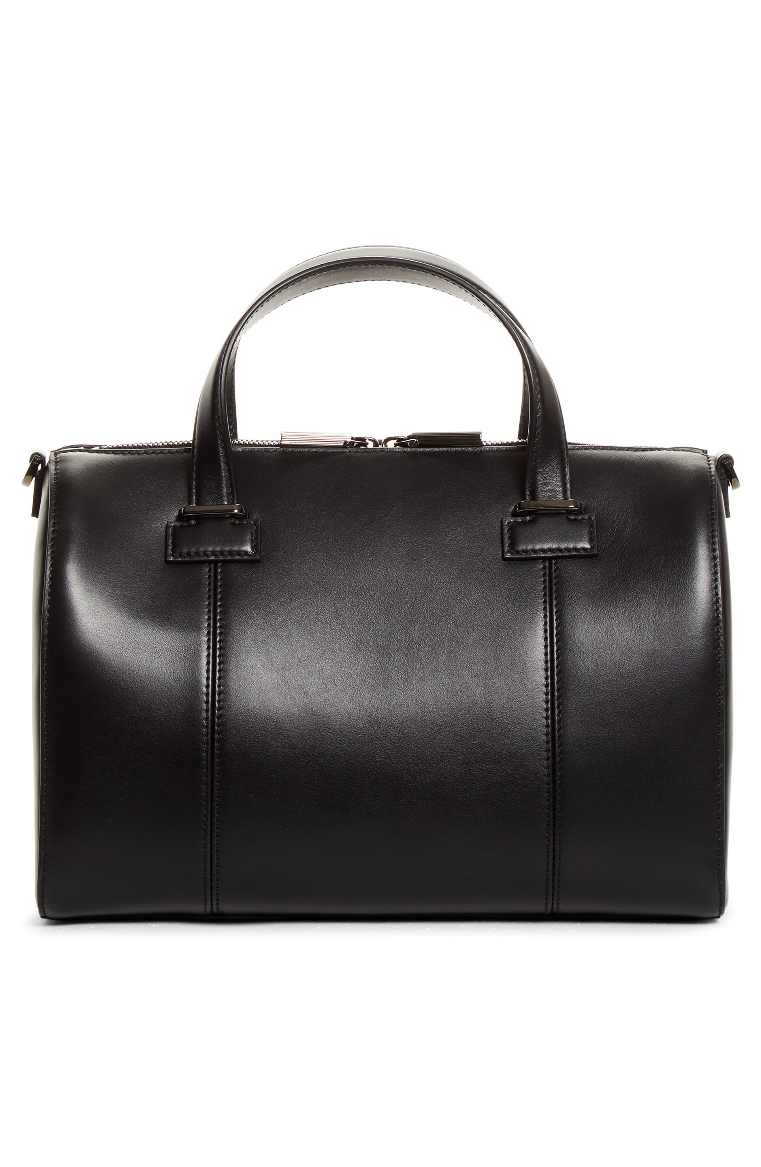 Small Tactical Leather Duffle Bag, Alternate, color, BK01 - BLACK