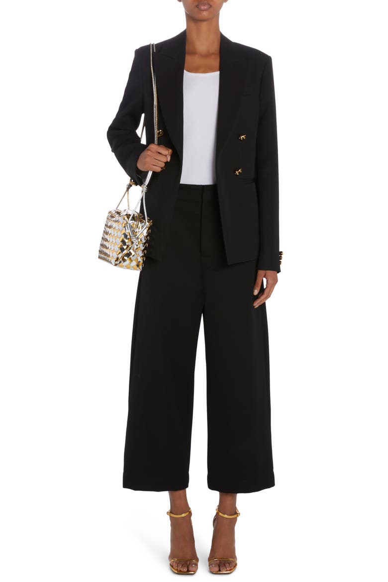 Sartorial Wool Twill Blazer, Alternate, color, BLACK