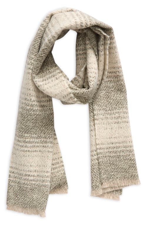 Johnstons Of Elgin Textural Ombré Cashmere, Wool, Alpaca & Silk Fringe Scarf