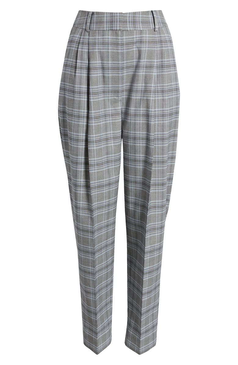 Nordstrom Glen Plaid High Waist Pleat Front Pants, Alternate, color,