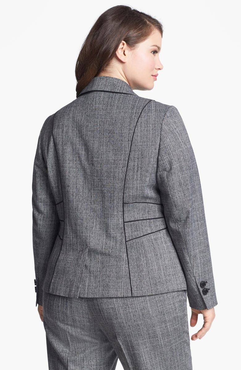 Sejour 'Gibson' Piped Suit Jacket, Alternate, color, Gibson Black Combo