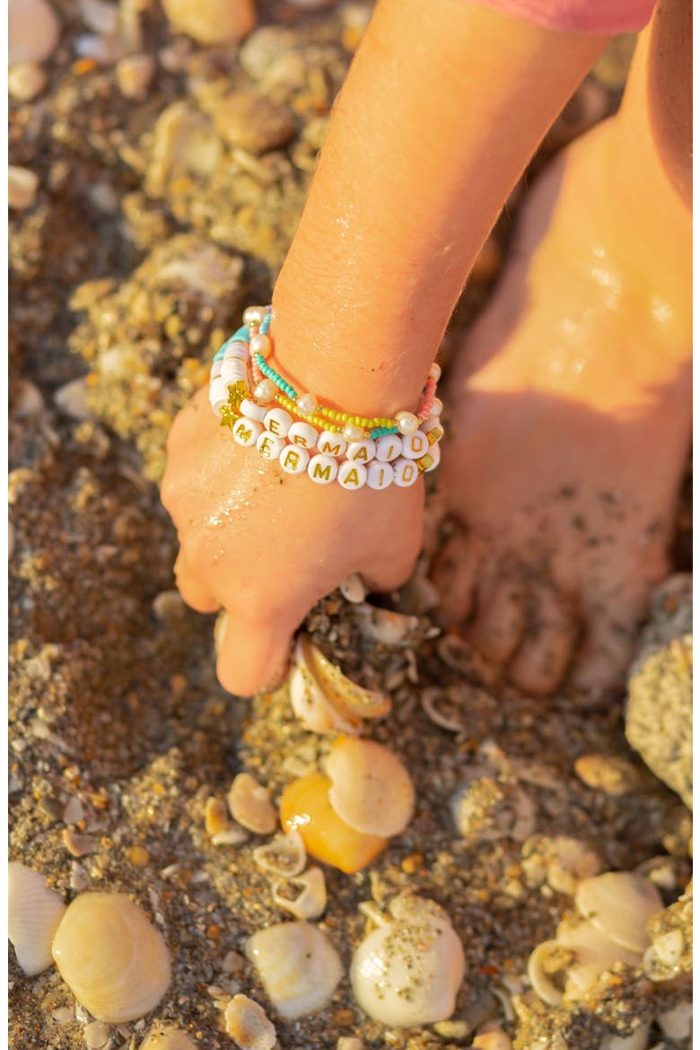 Mermaid Girls' Bracelet, Alternate, color, Aqua