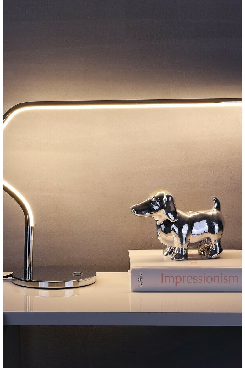 Julian 15" LED Integrated Task Lamp, Chrome, Alternate, color, Chrome